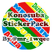 Konosuba StickerPack by 1wqee