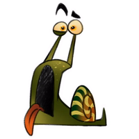 Mr Speedy snail by @triffin_art